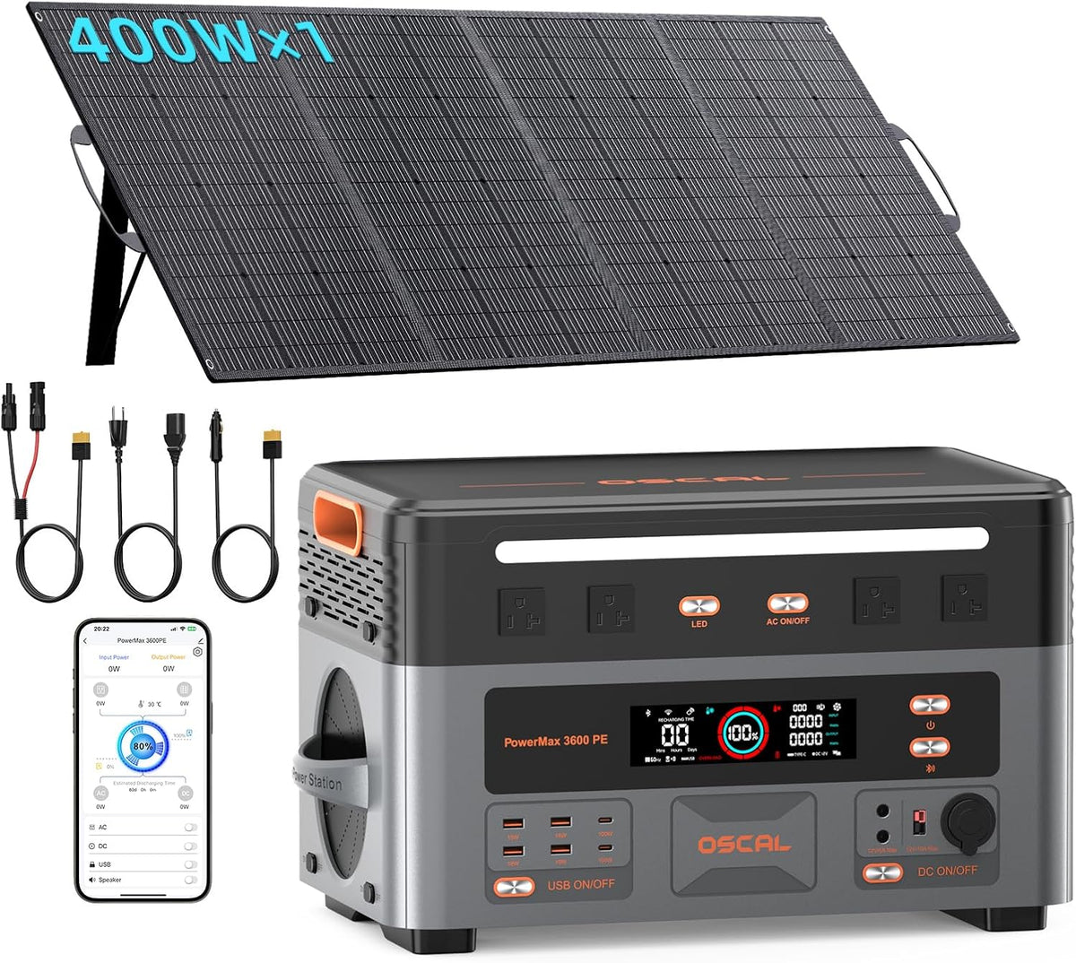 Gerador elétrico, Sxtpikc, 3600 W, 400 W, com controlo por aplicação, aço, plástico, Multicolor, para trabalhos de manutenção