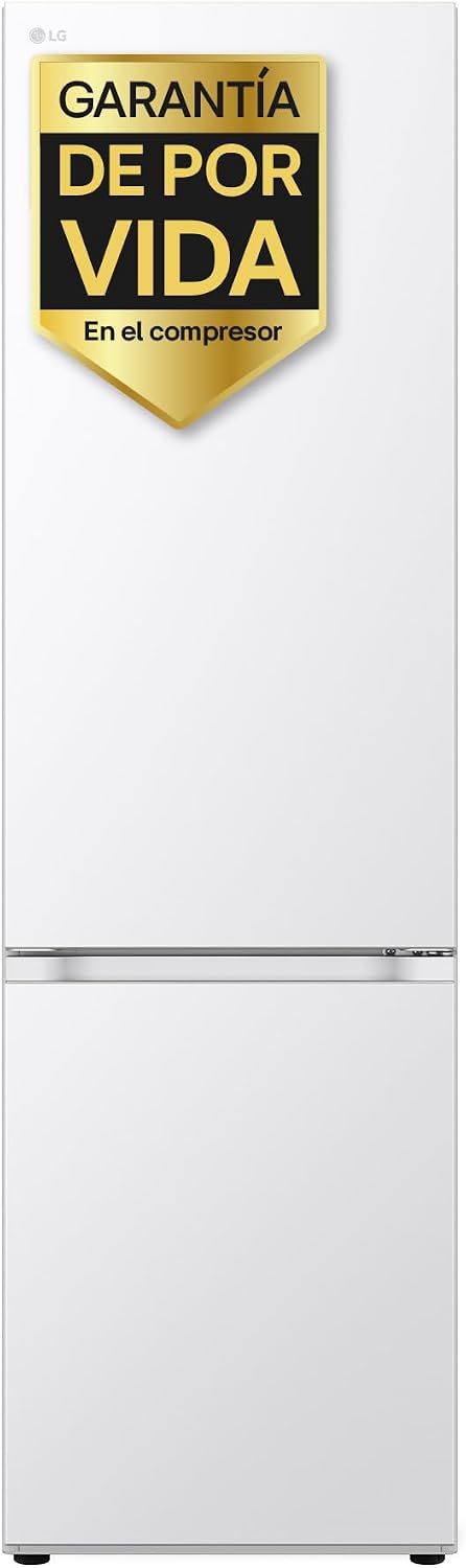 LG, Frigorífico combinado, GBV7280CSW, 03 m, 419 l, com gavetas, Branco, para uso diário