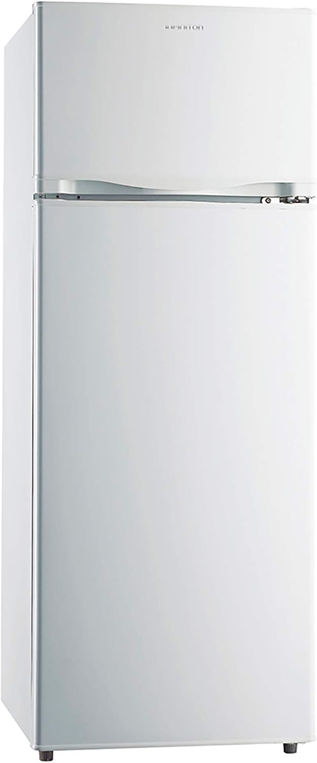 Frigorífico combinado, INFINITON ELECTRONICS, FRIGORIFICO, 220 W, 205 L, 143 cm, com iluminação LED, com gavetas, com prateleiras, alumínio, Branco