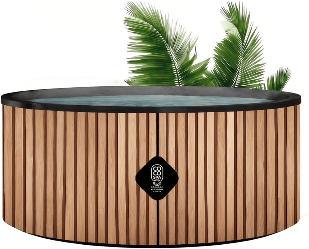 Spa insuflável, COCO SPA, 5 cm, 20 a, 25 cm, madeira, Natural, para uso diário