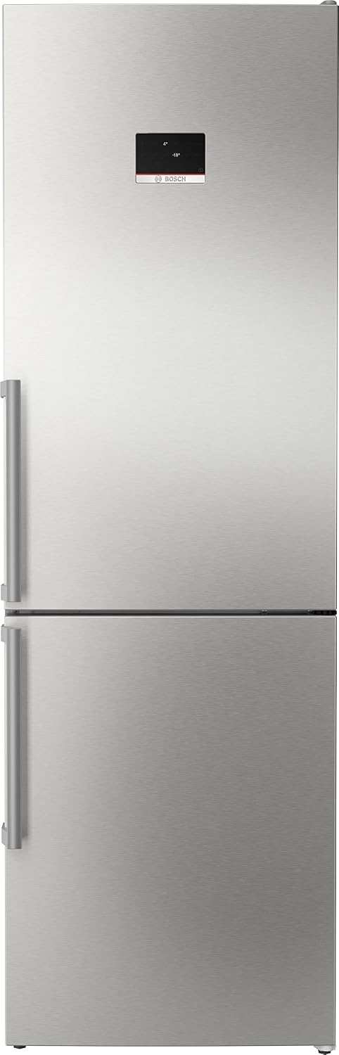 Frigorífico combinado, Bosch Electroménager, KGN367ICT, 321 L, com iluminação LED, com gavetas, aço inoxidável, aço, Prateado, para uso diário