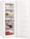 Congelador vertical, Exquisit, 168 L, 1 Cm, Classe D, regulável, com gavetas, com rodas, Branco, para uso diário