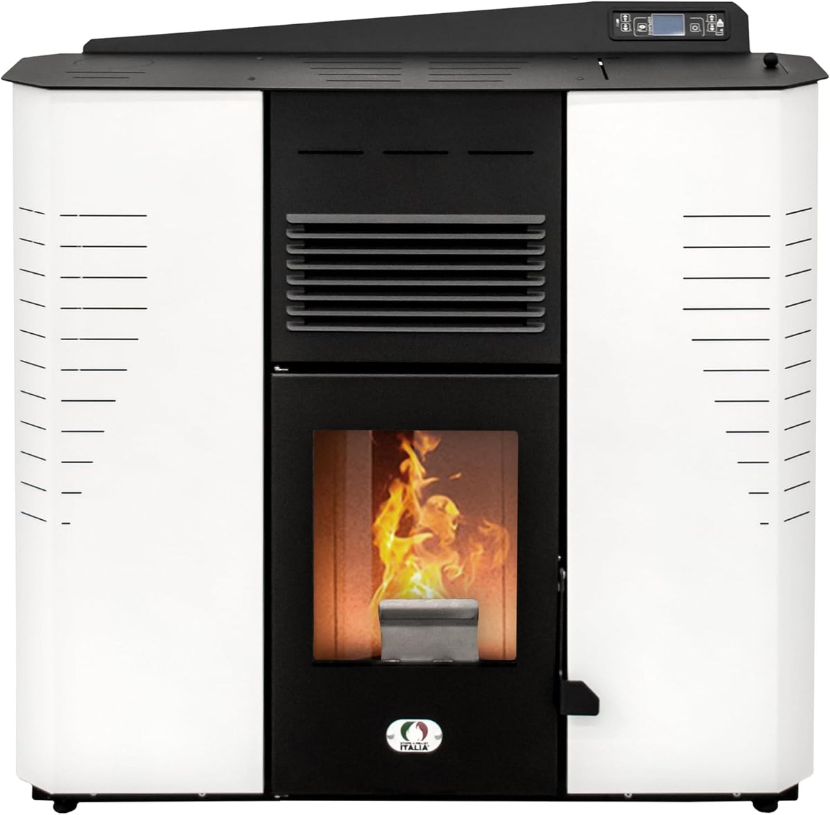 Aquecedor elétrico, STUFE A PELLET ITALIA, 14 kW, 5 velocidades, Branco, para uso diário