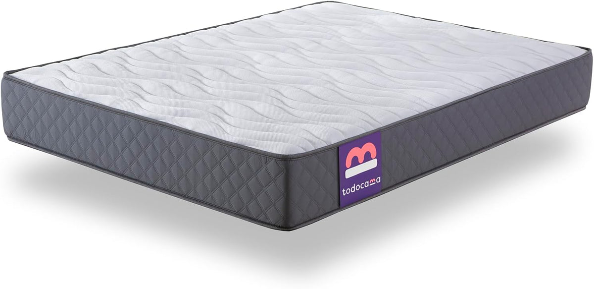 Colchão, Todocama, 21 cm, 135 × 190 cm, poliéster, algodão, Multicolor, para o quarto