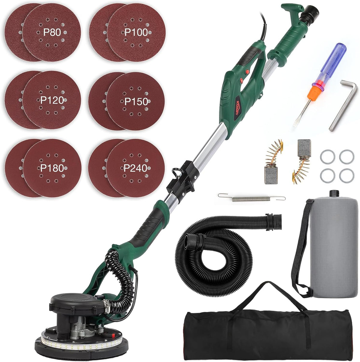 Equipamento elétrico, KUIMIT, 850 W, 1750 RPM, 6 Velocidades, dobrável, com iluminação LED, Multicolor, para uso diário