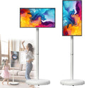 Televisor, Hydravex, 64 G, dobrável, com ecrã tátil, com controlo por aplicação, Branco, para a sala