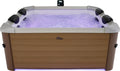 Banheira de hidromassagem, Wellness Point, 160 × 160 × 65 cm, com iluminação LED, Mehrfarbig, para uso diário