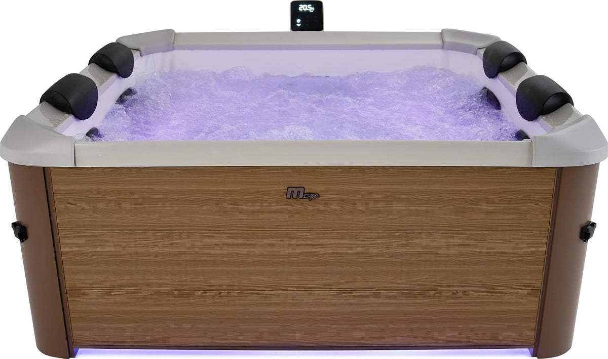 Banheira de hidromassagem, Wellness Point, 160 × 160 × 65 cm, com iluminação LED, Mehrfarbig, para uso diário