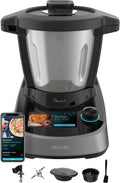 Cecotec, Robô de cozinha, 3,3 L, 2,3 L, com ecrã tátil, aço inoxidável, aço, Multicolor, para a cozinha