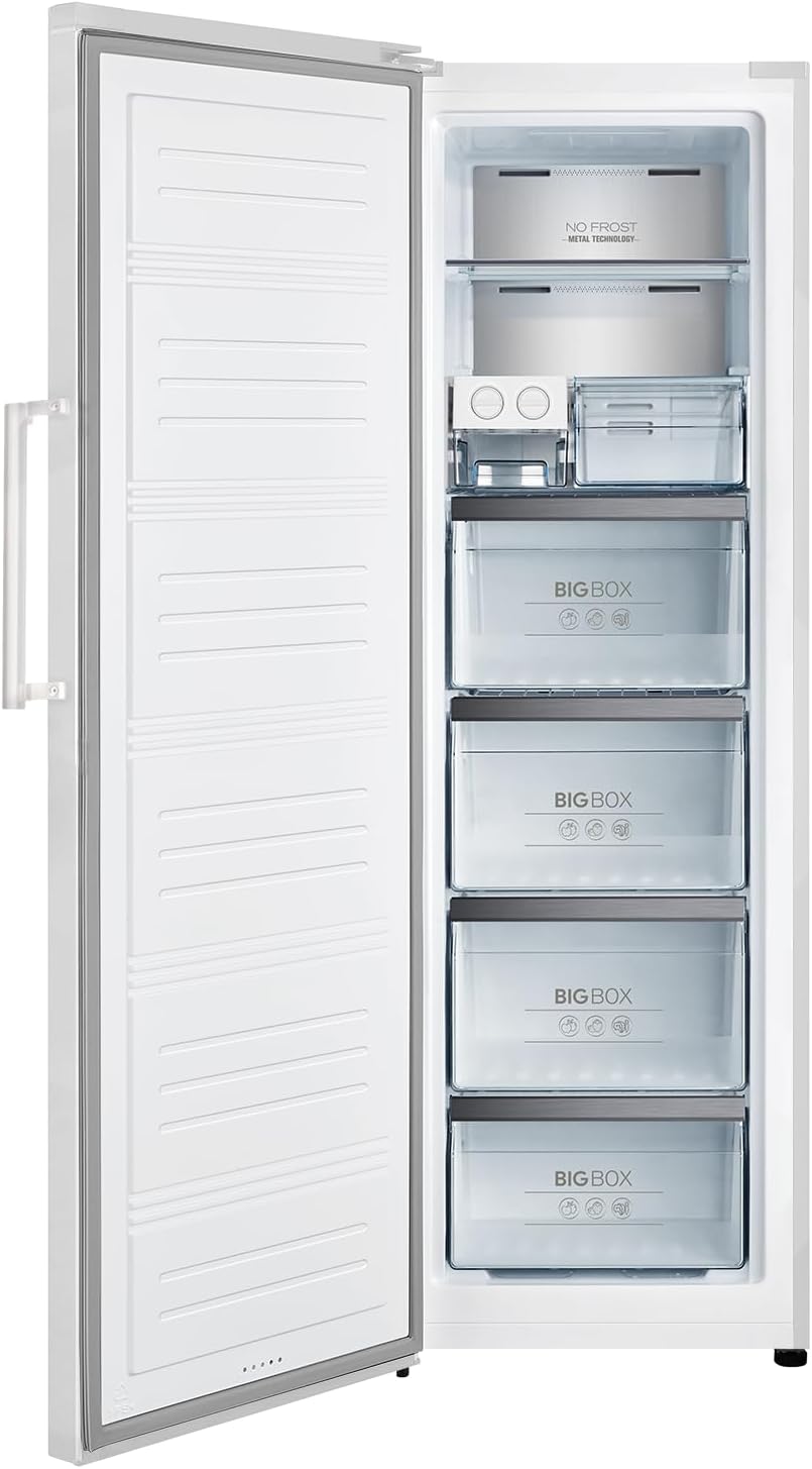 Congelador vertical, INFINITON ELECTRONICS, INFINITON, 274 L, 185 cm, com gavetas, Branco, para uso diário