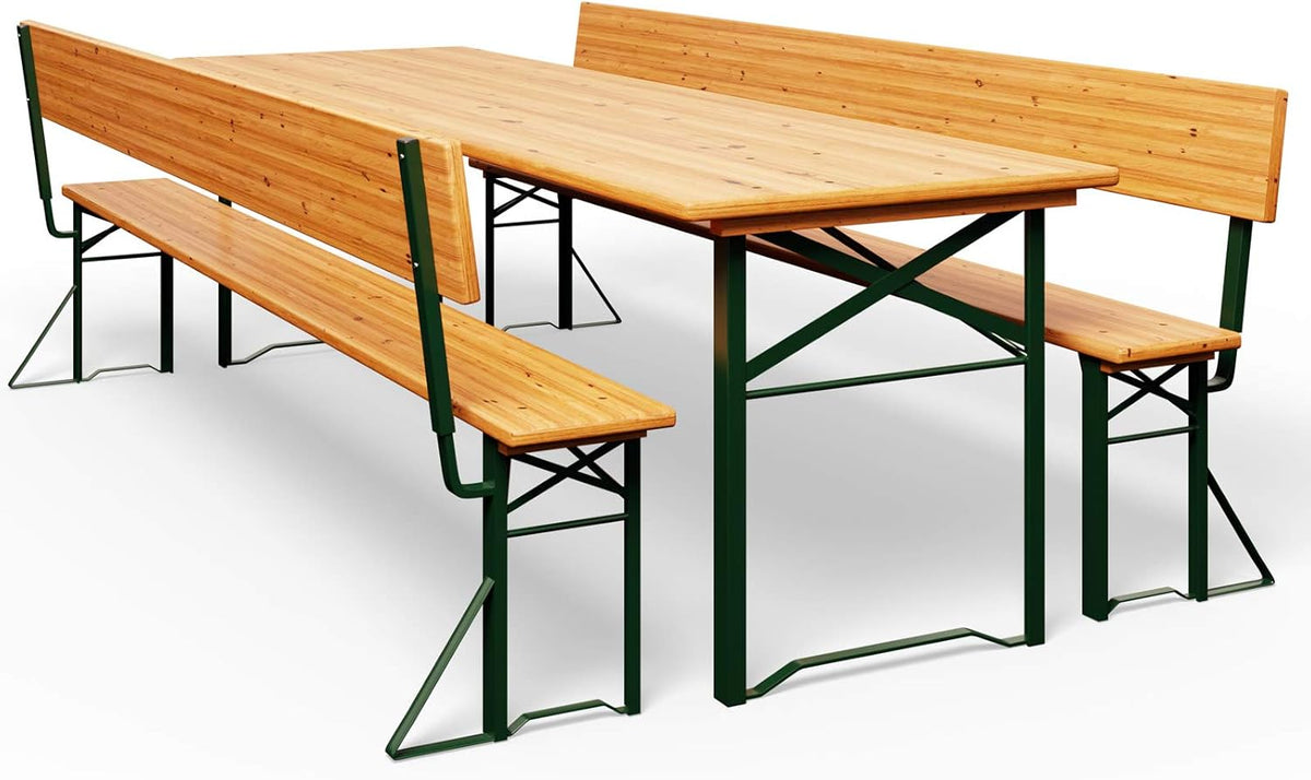 Banco, CASARIA, 170 × 70 cm, 170 cm, 25,1 kg, 8 Pessoas, dobrável, aço, madeira, Transparente, para uso diário