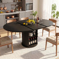 Mesa de jantar, OOFAYJIA, com portas, madeira, Natural, para uso diário