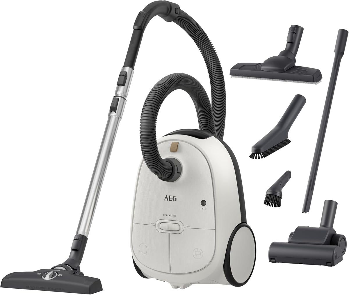 AEG, Aspirador, HYGIENIC, 850 W, com rodas, plástico, Mehrfarbig, para uso diário