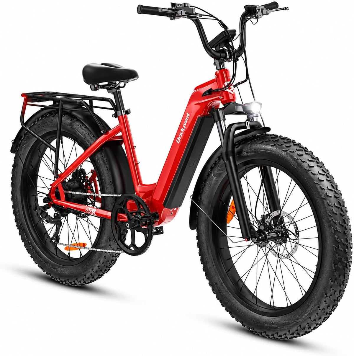 Bicicleta, Bodywel, 48 V, 15 Ah, 250 W, 7 Velocidades, regulável, alumínio, Prateado, para uso diário
