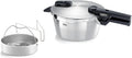 Panela de pressão, Fissler, Vitaquick, 3,5 L, 22 cm, aço inoxidável, aço, Vermelho / Verde, para a cozinha