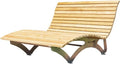 Espreguiçadeira, SCALANT, 150 cm, 99 cm, 190cm, 90kg, 156 × 150 × 99 cm, aço inoxidável, aço, Prateado, para uso diário