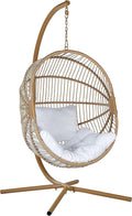 Baloiço de jardim, Beliani, 7 kg, poliéster, Branco, para jardim e exterior