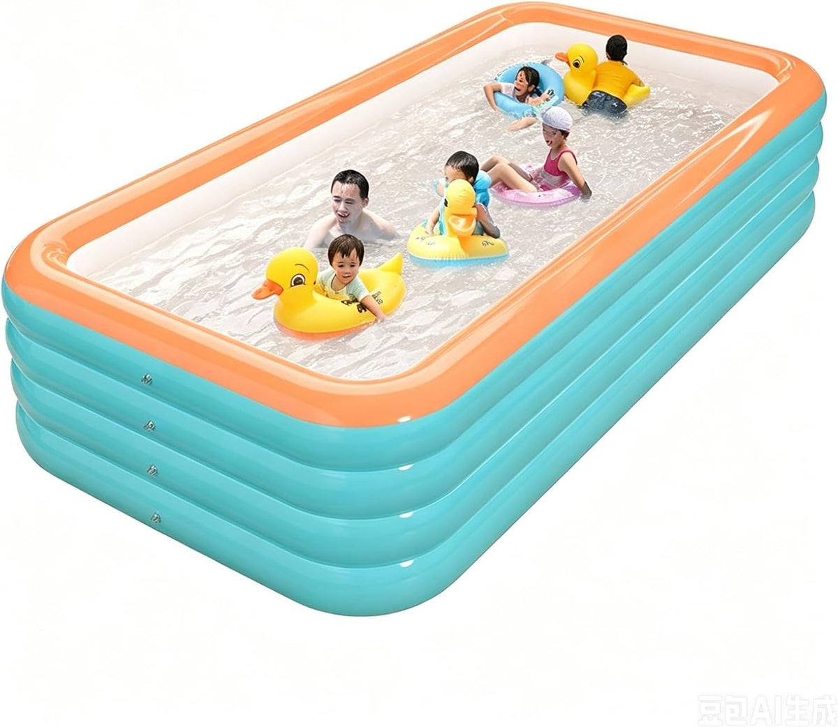 Piscina desmontável, Easnuroz, 468 Cm, 75 cm, Azul, para jardim e exterior