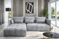 Sofá, AXLIVING, 232 cm, 70 cm, 380 g, 248 cm, 180 cm, HellCinzento, para a sala