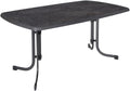 Mesa de jantar, PATIO, Gartentisch, 150 × 90 cm, 50 kg, 73 cm, dobrável, aço, madeira, Natural, para uso diário
