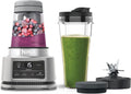 Liquidificador, Ninja, 1100 W, 400 ml, 700 ml, 17 cm, 2,08 kg, 3,4 kg, Prateado, para a cozinha