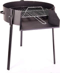 Grelhador a carvão, BRICOMIRAS, 60 cm, 10 a, dobrável, aço, Preto, para jardim e exterior