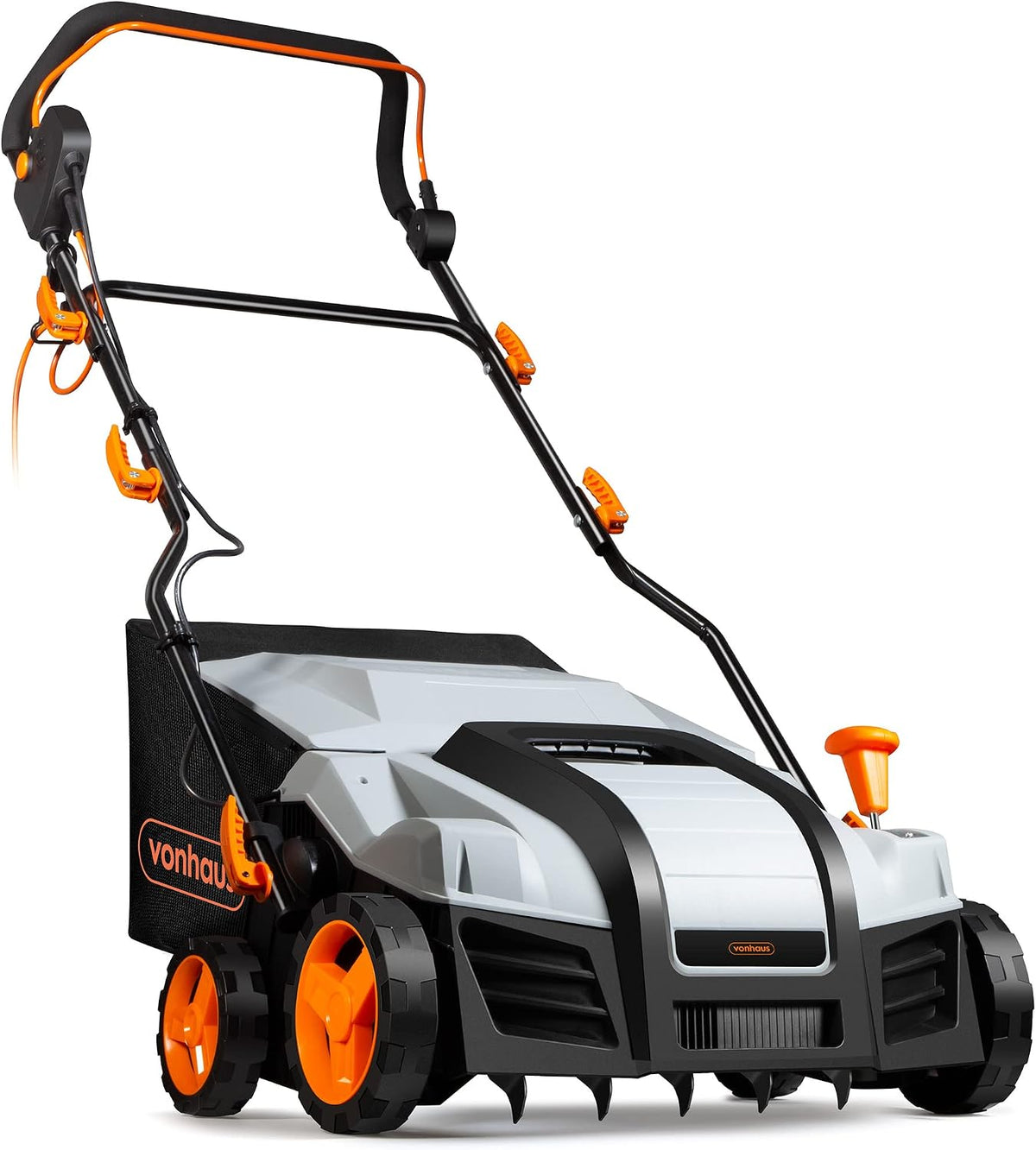 Escarificador, VonHaus, 1800 W, 38 cm, 55 L, 12 a, 13,1 kg, Multicolor, para uso diário