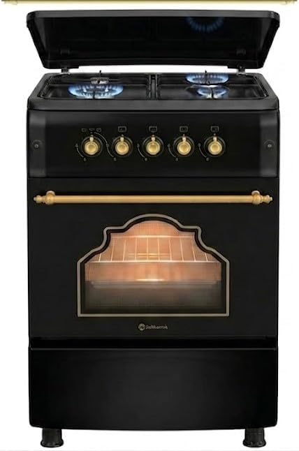 Placa de cozinha, SOLTHERMIC, F5S40G2, 50 CM, 18,8 kg, Preto, para a cozinha