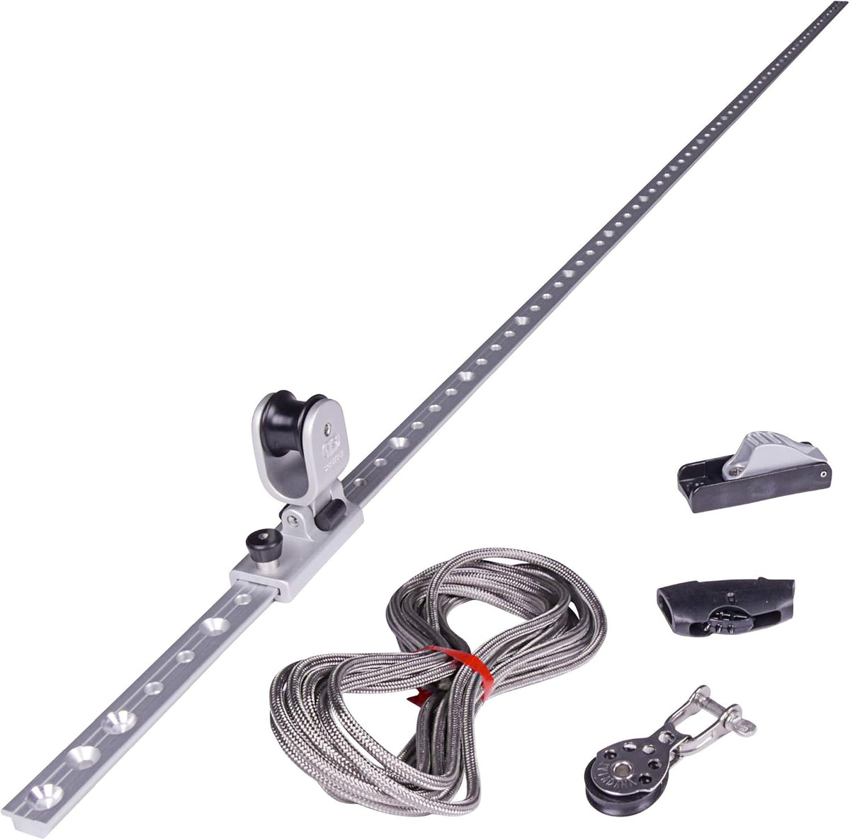 Vela de sombra, Toldoro, 150cm, regulável, aço inoxidável, aço, Prateado, para uso diário