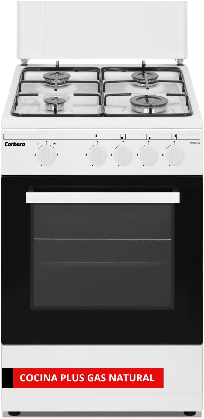 Fogão independente, Corbero, 43 L, vidro, Natural, para a cozinha