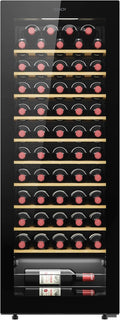 Frigorífico para bebidas, CANDY, CWC058, 37 DB, 45,6 cm, 128 × 47,5 × 45,6 cm, com iluminação LED, com controlo por aplicação, com prateleiras, Preto
