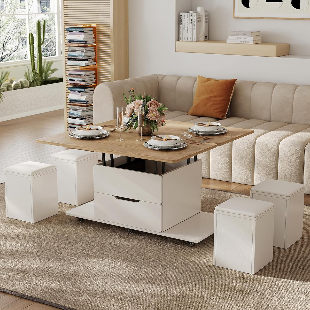 Móvel, Homary, 50 cm, 100 X 50 cm, com gavetas, Branco, para a sala
