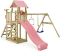 Equipamento infantil de exterior, Wickey, Spielturm, 120 cm, 5cm, 9 × 9cm, 7 × 4,5cm, madeira, Natural, para utilização no exterior