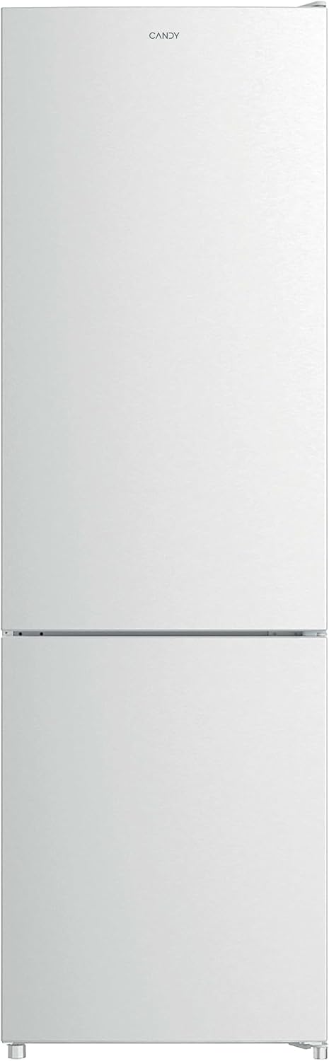 Frigorífico combinado, CANDY, CCG3L517EW, 260 L, 55 × 176 cm, com iluminação LED, com gavetas, com prateleiras, vidro, Branco, para uso diário