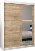 Roupeiro, Generic, 150 cm, 62 cm, 200 × 62 cm, com prateleiras, alumínio, plástico, Branco, para o quarto