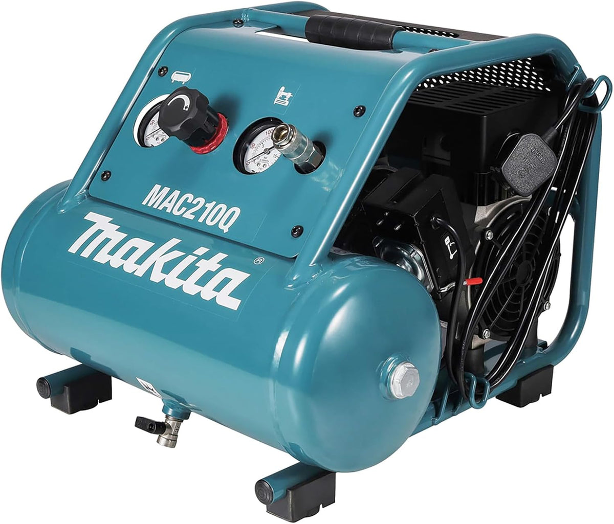 Makita, Compressor de ar, MAC210Q/2, 240 V, 9,3 bar, 48 L, 1.750 rpm, 60 dB, Multicolor, para trabalhos de manutenção