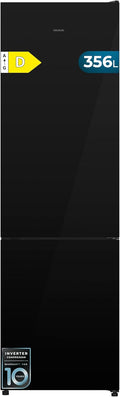 Cecotec, Frigorífico combinado, 356 L, 200 cm, 5 cm, Classe E, Preto, para uso diário