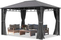Tenda de jardim, TOOLPORT, Gartenpavillon, 3 × 4 m, 9 × 9 cm, 90 × 90 mm, aço inoxidável, aço, Cinzento, para utilização no exterior