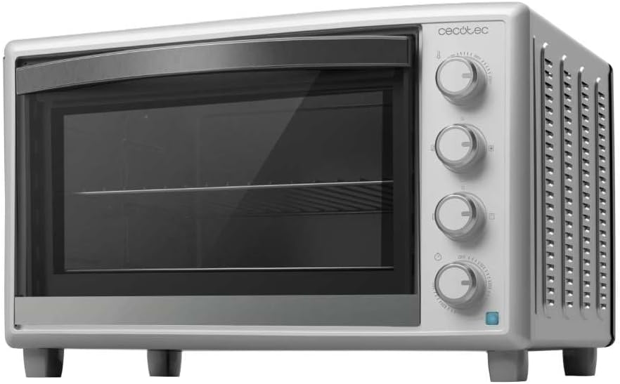 Cecotec, Forno de convecção, 60 L, 2200 W, vidro, Branco, para a cozinha