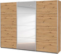 Roupeiro, Rauch, 62 cm, 90 cm, 59,7 kg, 271 × 210 × 62 cm, com prateleiras, madeira, Carvalho, para o quarto
