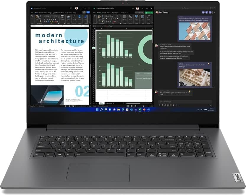 Lenovo, Computador portátil, 1355U, 17,3 ', 2.2 kg, 17.3 ', com iluminação LED, com controlo por aplicação, Mehrfarbig, para uso diário