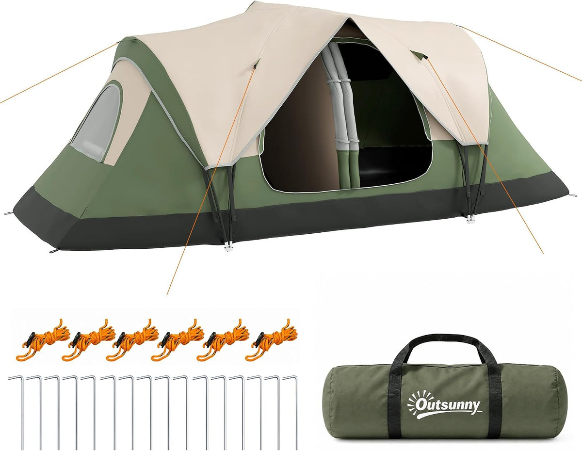 Artigo para casa, Outsunny, 450 × 215 × 180 cm, 2000 mm, 69 × 22 × 22 cm, 3 pessoas, resistente à água, Multicolor, para uso diário