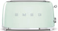 Torradeira, Smeg, TSF02PGEU, 36 mm, 1500 W, 208 mm, 3.360 kg, 1 m, 240 V, com gavetas, com rodas, aço inoxidável, aço, Verde, para a cozinha