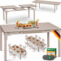 Mesa de jantar, KESSER, Gartentisch, 240 × 90cm, 180 cm, 240 cm, aço, madeira, Mehrfarbig, para uso diário