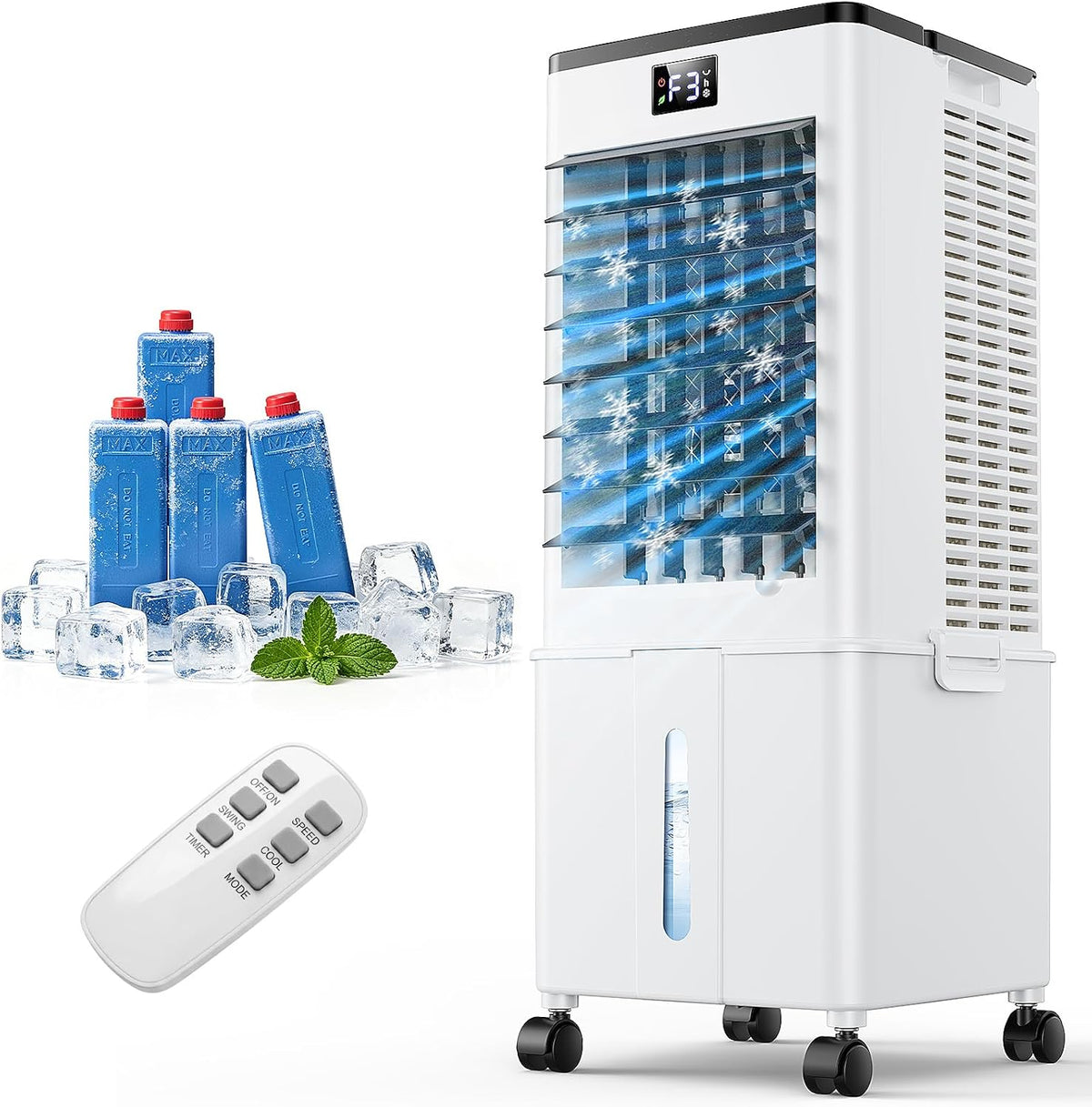 Ar condicionado portátil, VectrDyna, 10L, 60W, com temporizador, Mehrfarbig, para uso diário