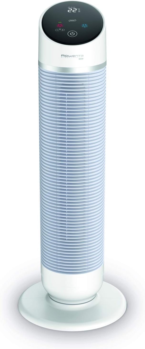 Rowenta, Ventoinha de torre, 3-in-1, 10 níveis, com comando à distância, com temporizador, Branco, para uso diário