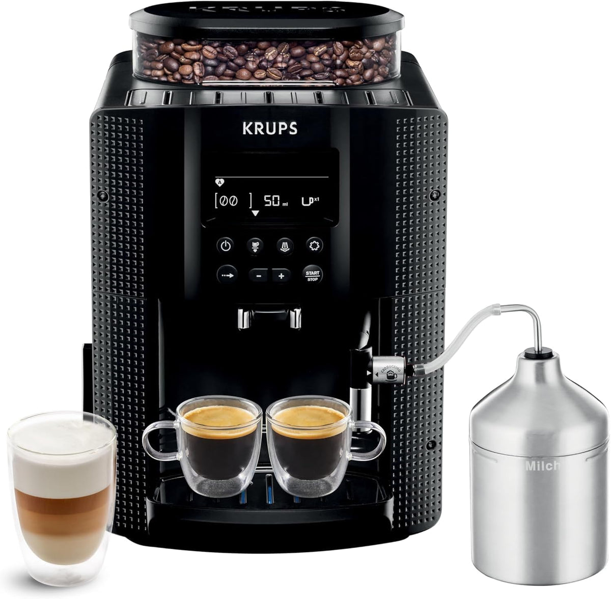 Máquina de café automática, KRUPS, Essential, Preto, para a cozinha