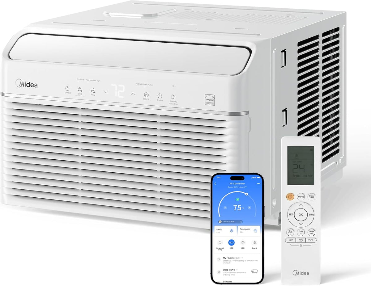 Ar condicionado, Midea, com temporizador, Branco, para uso diário