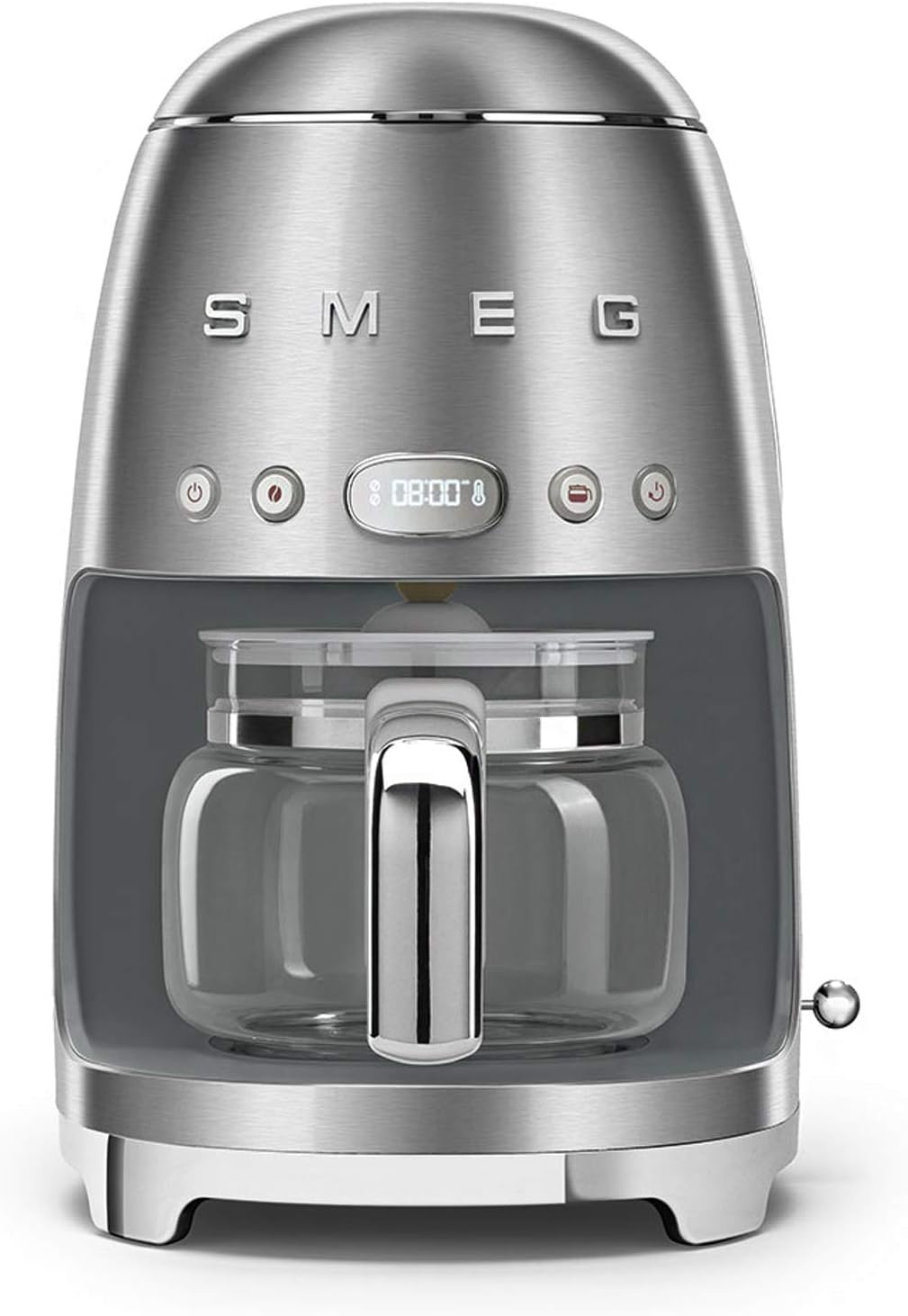 Máquina de café, Smeg, DCF02SSEU, 1 a, 1,4 l, 1,25 l, 1 m, 256 mm, 3,40 kg, plástico, Prateado, para a cozinha