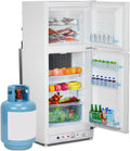 Frigorífico combinado, SMETA, 175 L, 220 V, com gavetas, com prateleiras, Branco, para uso diário